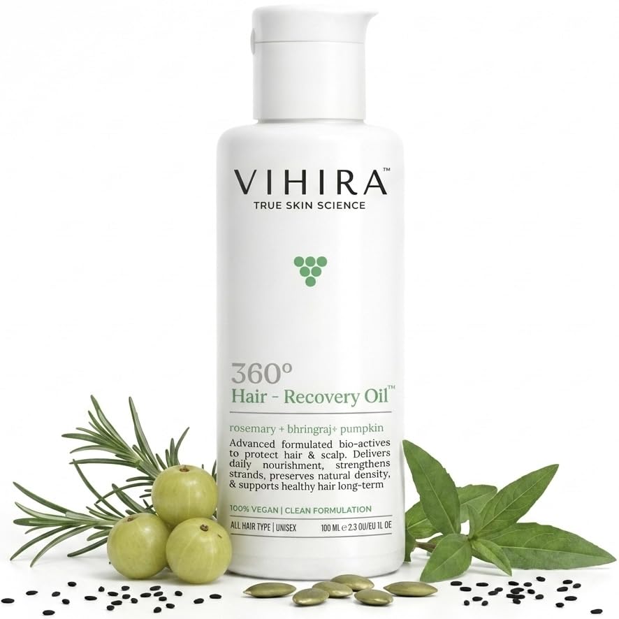 Buy Vihira 360 Hair Recovery Oil | Bhringraj, Rosemary, Kalonji