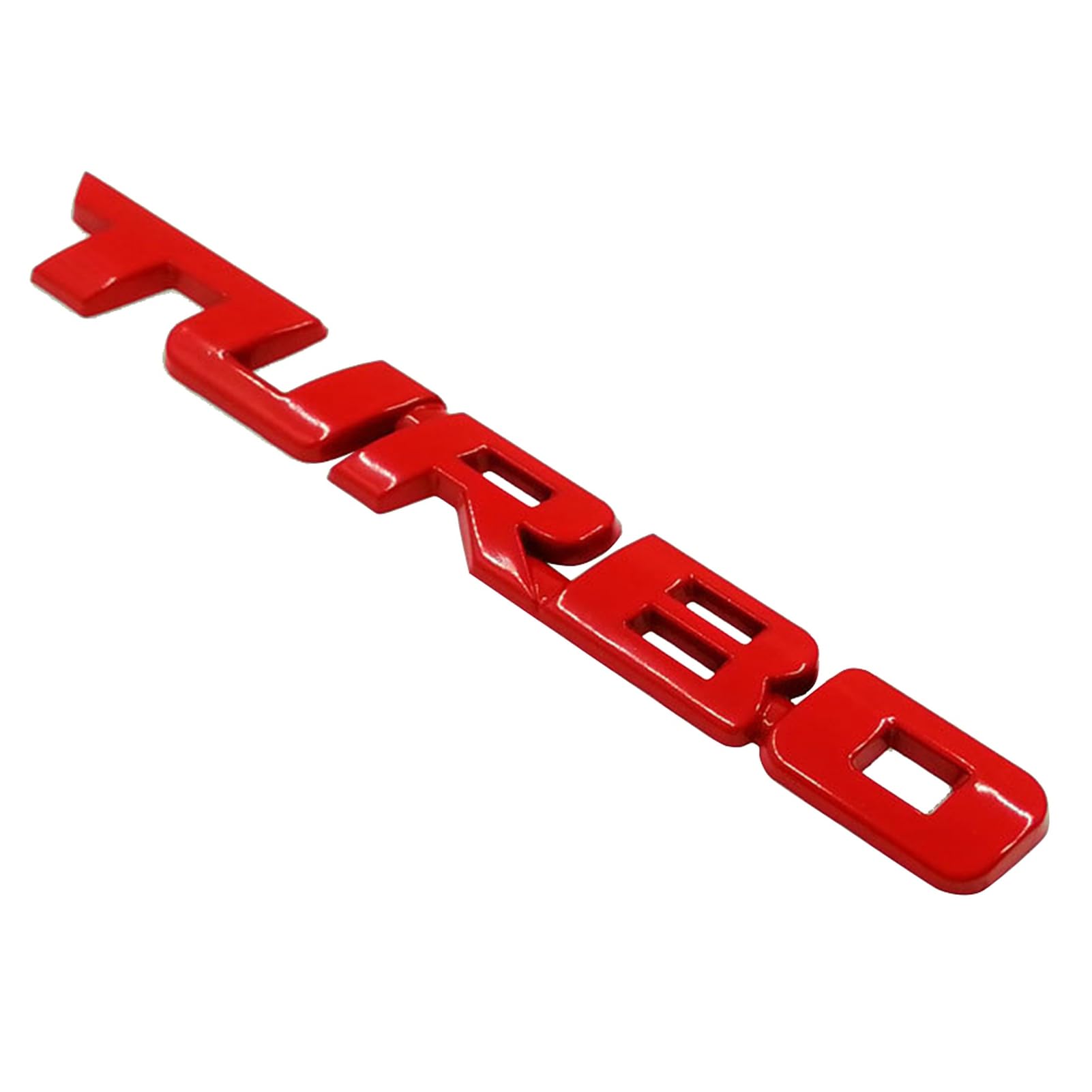 matumou 3D Car Styling Metal TURBO Letters Emblem Sticker Rear Badge Decor