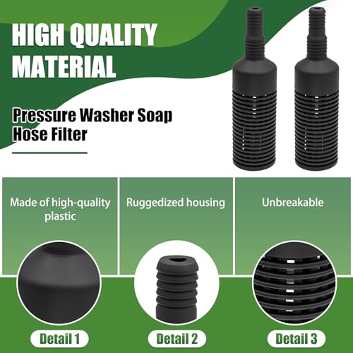 Filtro de recogida para manguera de jabón, ideal para la limpieza profunda del jardín, pack de 8 4