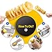 RioRand Manual Spiral Potato Cutter, Stainless Steel Tornado Twister with Blades for Curly Fries, DIY Potato Slicer for Home Kitchen, BBQ, Carrots, Cucumbers
