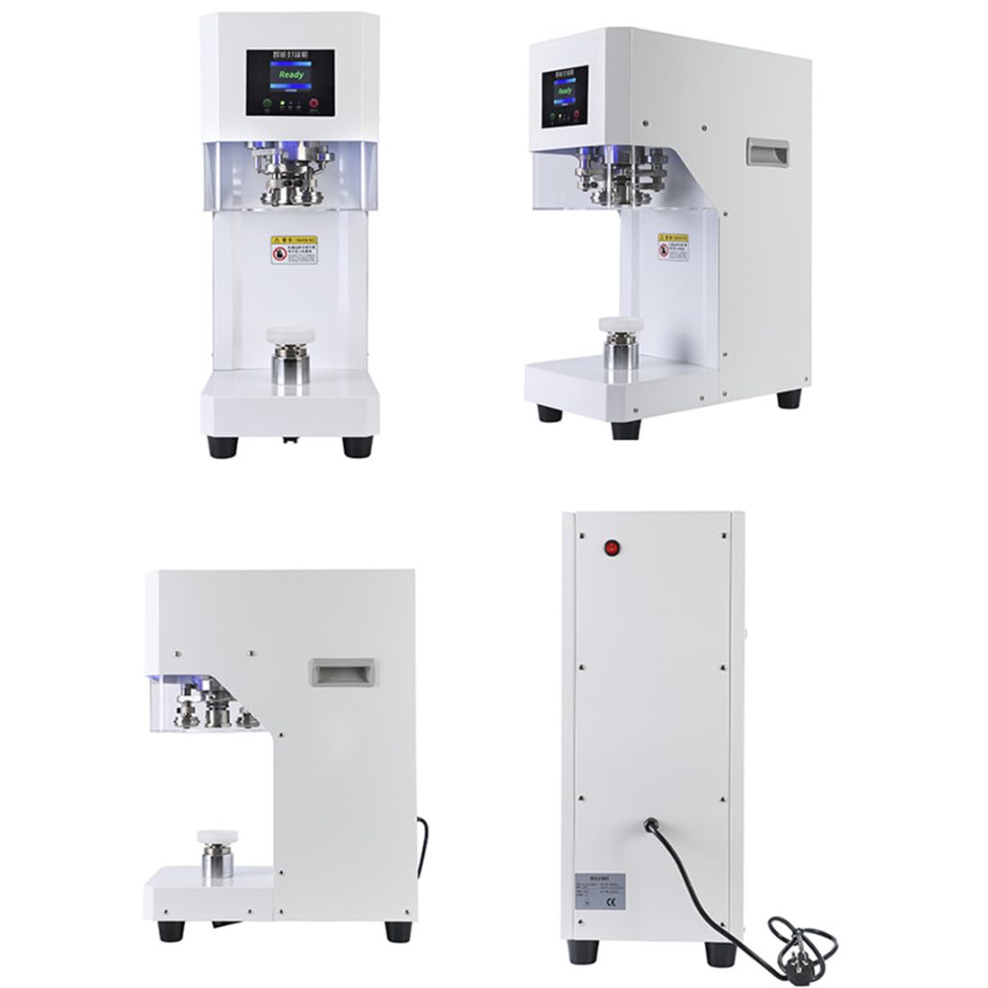Machine à Sceller Les Canettes Automatique, Machine à Sceller Les Gobelets Automatique Commerciale 140 W, Scelleuse De Gobelets en Verre Et en Plastique avec Compteur, Diamètre 2,17 Po