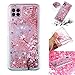 Produktbild Samsung Galaxy S20 Hülle Handyhülle Glitzer, Samsung Galaxy S20 Case Slim Glitzer Silikon Clear Schutzhülle Bumper Cover Ultra dünn Hülle für Samsung Galaxy S20 Bling Handy Hüllen Blume