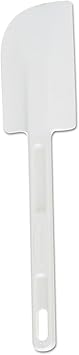 Rubbermaid Commercial Products Cold Temperature Scraper Spatula, White, 9.5 Inch, Clean-Rest Design