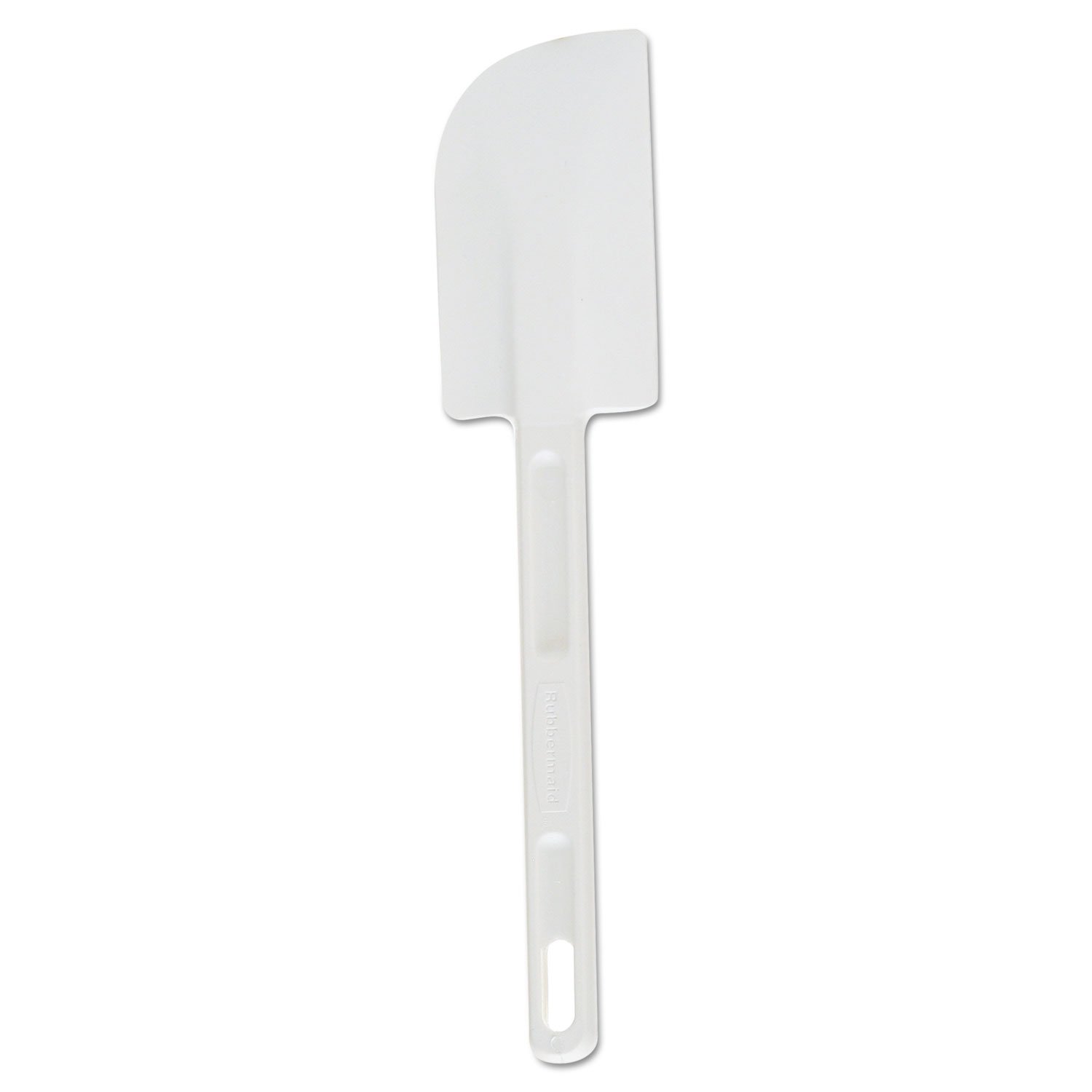 Rubbermaid Commercial Products Cold Temperature Scraper Spatula, White, 9.5 Inch, Clean-Rest Design