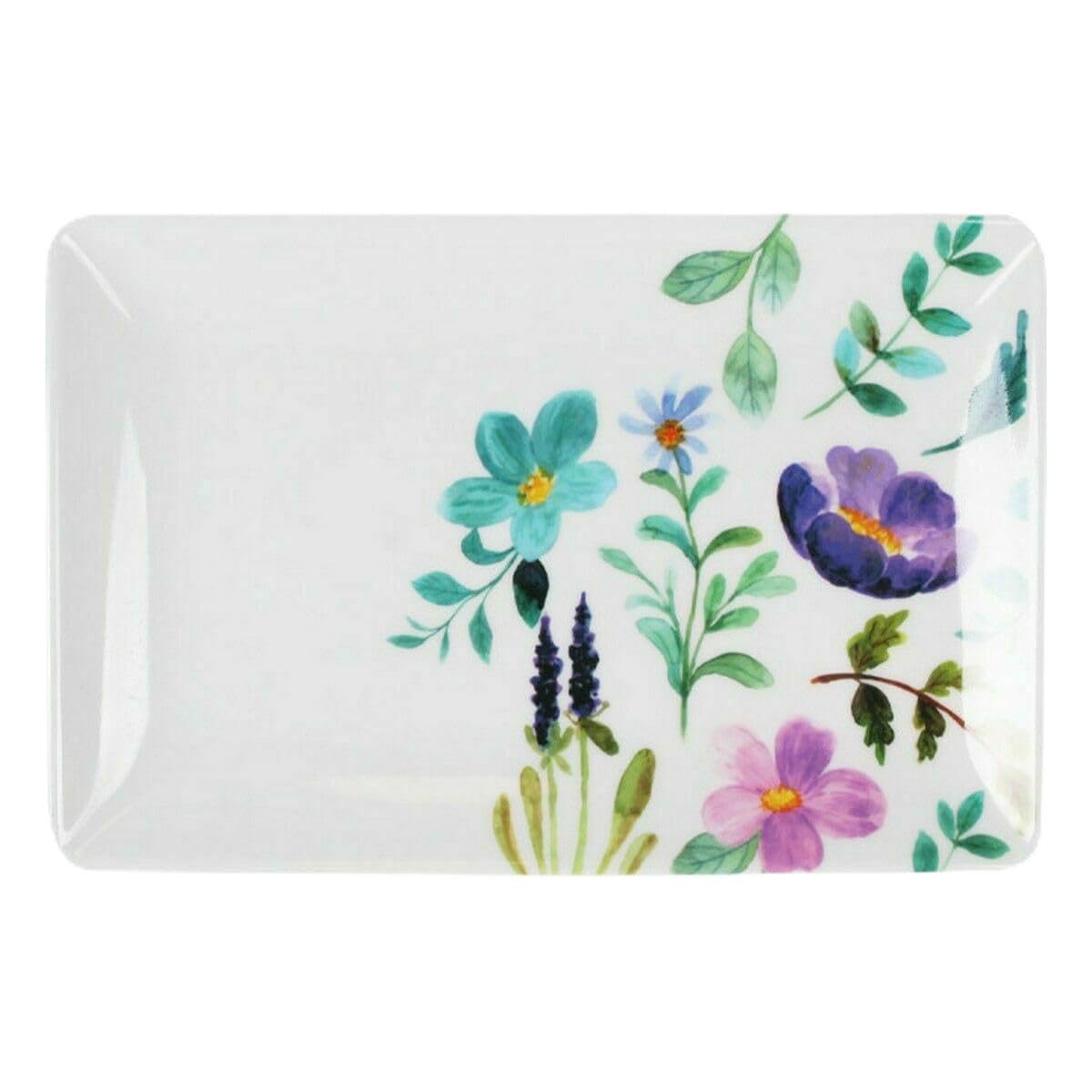 Plateaux à goûter Sakura en mélamine pour vos apéritifs de jardin et cafés gourmands en été