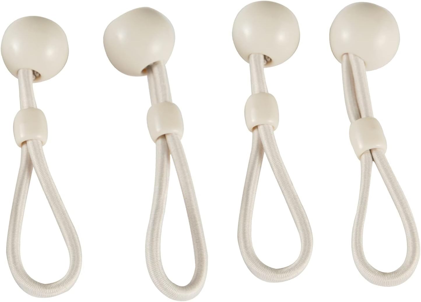 Sun Shade Parts Bungee Kit and End Cap,Weather Resistance,for Coolaroo Exterior Roller Shade,Outdoor Blinds,Roller Shades (Bungee Kit-2 Sets, Beige)