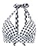 Futurino Women's Vintage 50s Plaid Pattern Halter Bikini Top Swimsuits