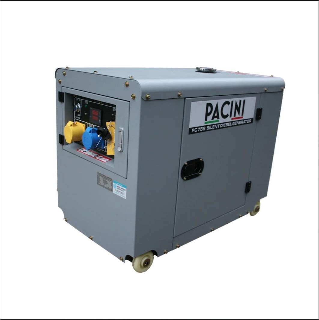 Pacini 7.5kva Silent Diesel Generator, Electric Start