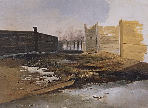 Impression d'art mural grand format 60x90cm de l'œuvre printemps Savrassov