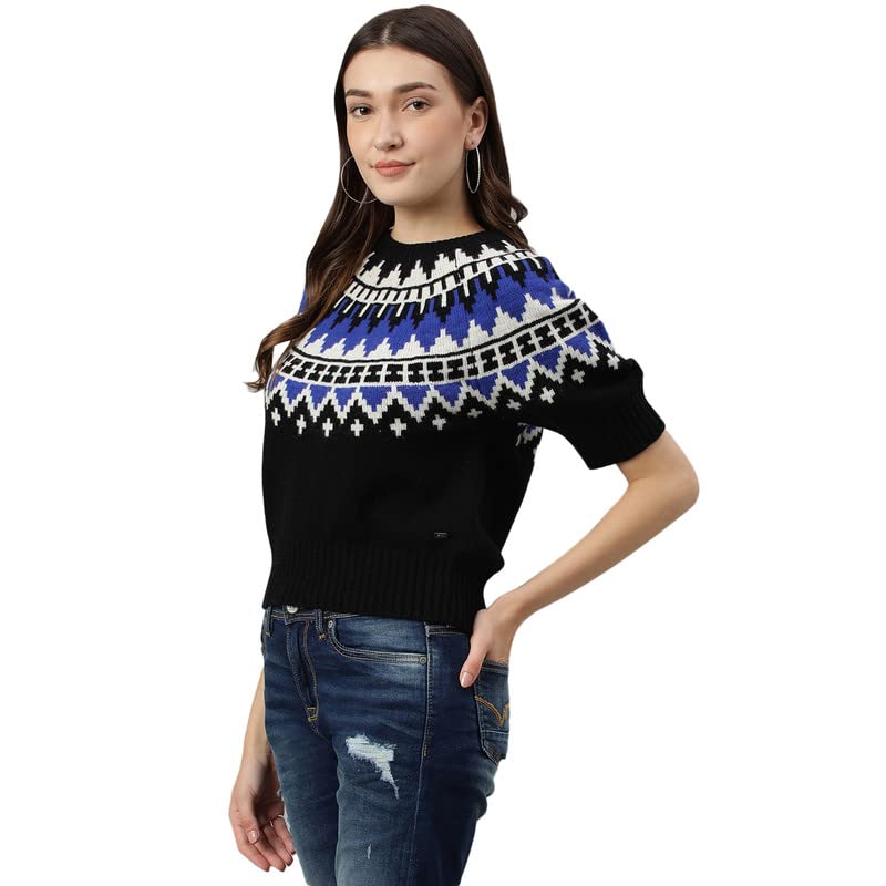Image of Woods Women Wool Round Neck Sweaters