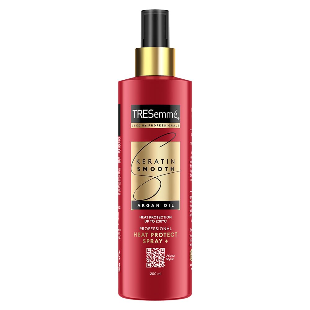 TRESemme Keratin Smooth Heat Protect Spray, Ideal for Heat Styling, 200 ml