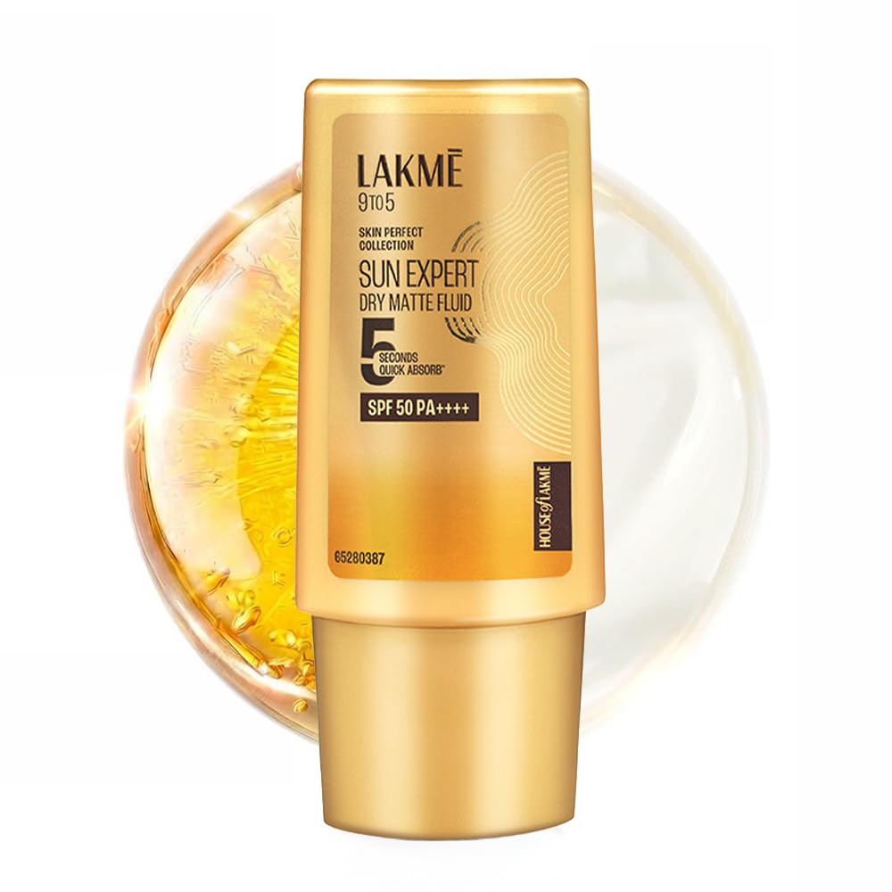 LAKME Sun Expert, Dry Matte Fluid Sunscreen, 30ml, for Oily and Combination Skin, with 1% Niacinamide & Ceramide, SPF 50 PA++++, Quick Absorbing, no White Cast-picture-34