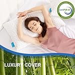 SUPA MODERN Cooling Bed Pillows for Sleeping 2 Pack Shredded Memory Foam Pillows Queen Size Set of 2, Adjustable Cool Pillow for Side Back Stomach Sleepers Luxury firm Gel Pillows for Neck Pain Relief - Image 4