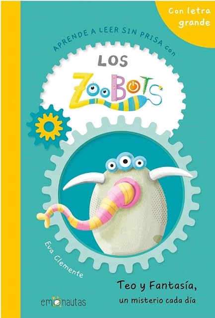 Portada de Aprende a Leer sin Prisa con los Zoobots Teo y Fantasia un Misteri