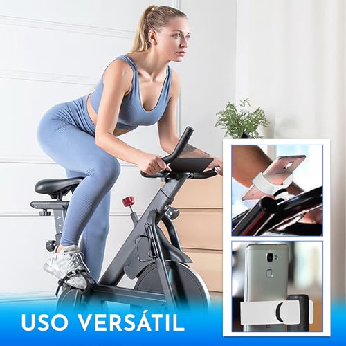 Didarenba Soporte movil Bicicleta estatica eliptica Spinning Universal valido para Smartphones de hasta 7.6" de Pantalla Blanco - imagen 4
