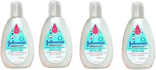 Johnson's CottonTouch Newborn Baby Wash & Shampoo, 0.85 oz, 25ml (Pack of 4)