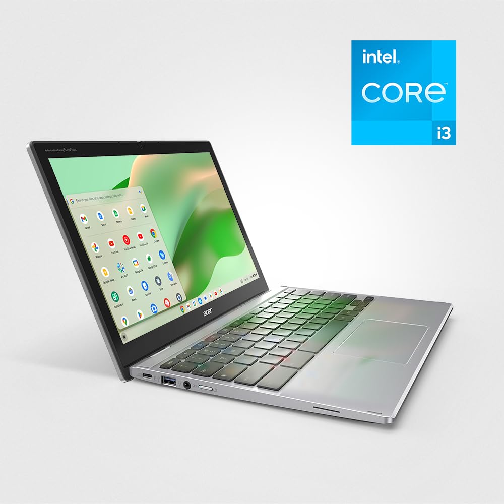 acer Chromebook Spin 312 CP312-1HN-34Z7 - Computer portatile convertibile Intel Core i3-N305 da 12,2" WUXGA IPS Corning Gorilla Glass Touch Display | 8GB LPDDR5 | 128GB eMMC | Wi-Fi 6E | Webcam Full