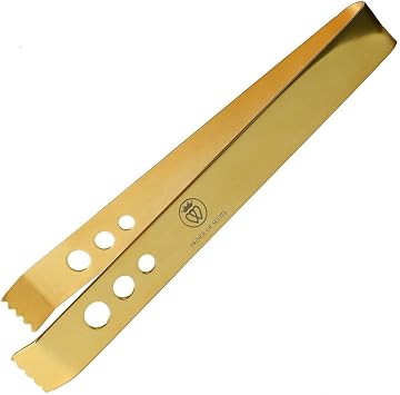 Prince of Scots Professional Series Ice Tongs Gold Tone