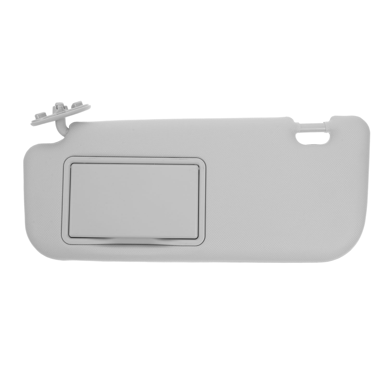 Zerodeko Parasole Auto Lato Sinistro Con Specchio Compatto in Pvc E Abs Per Visiera Parasole Lato Guida Antiabbagliamento E Sostituzione Facile Grigio