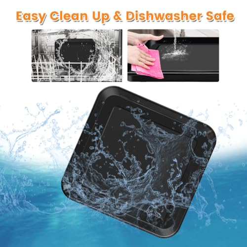 Image of 10 inch x 10 inch Baking Pan for Breville Compact Smart Oven，Food Grade Non-stick Toaster Replacement Parts Accessories Compatible with Breville Mini Smart Toaster Oven, Dishwasher Safe
