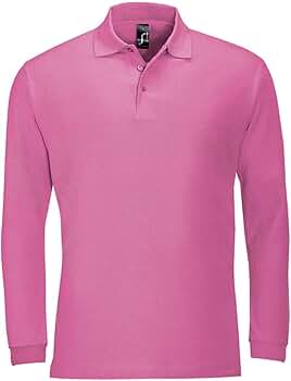 SOL'S Mens Winter II Long Sleeve Pique Cotton Polo Shirt (M (38-40