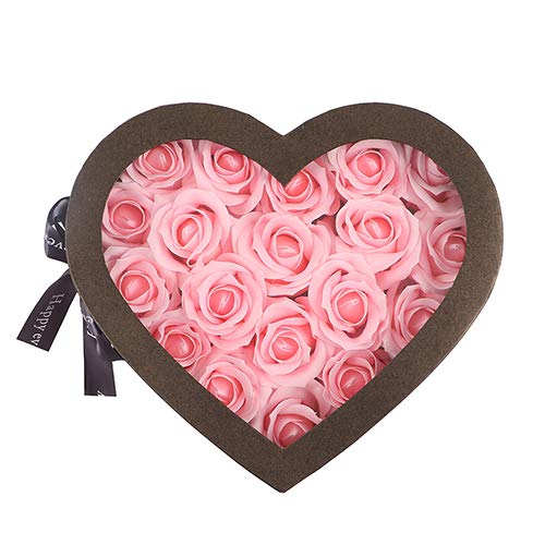 Amazon｜ハートボックス ソープフラワー ブーケ ギフト シャボン