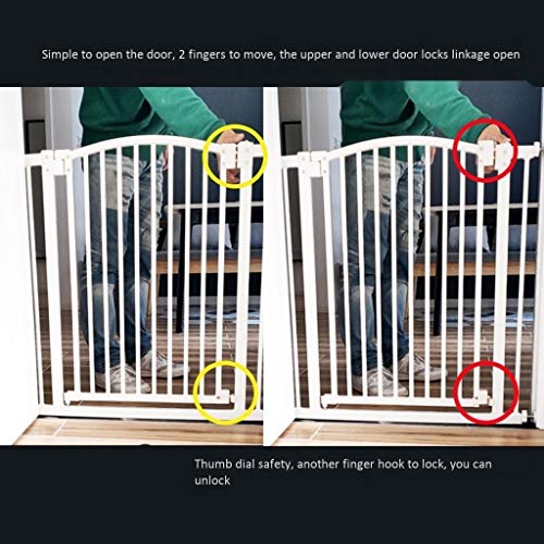 Parcs pour animaux de compagnie et porte de maison ajustable pour escalier