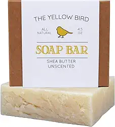 The Yellow Bird Sabonete sem cheiro para pele sensível. Sabonete facial feito à mão sem fragrância e hipoalergênico. Ingredientes naturais, veganos e orgânicos.