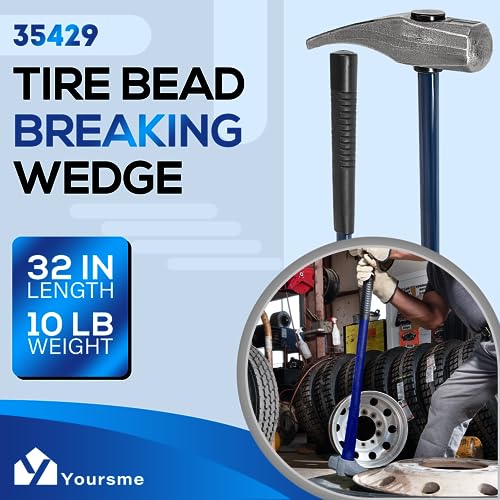 Image of Tire Hammer 35429 Bead Brkg Wg, Tire Bead Breaker Wedge Tool, Duck-Billed Hammer For Tire Removal Fit for Cars, Trucks, SUVs, ATVs, Motorcycles, Buses, Farm Tractors, and Aircraft Tires