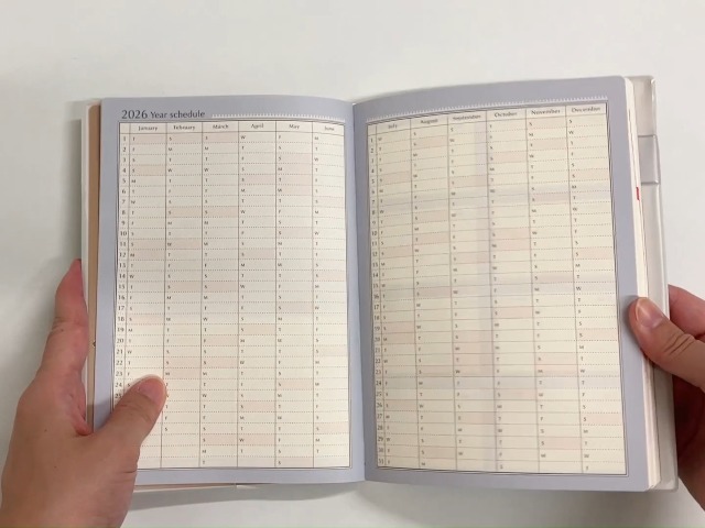 Amazon.co.jp: ラボクリップ 手帳 2026年 1月始まり B6 ウィークリー