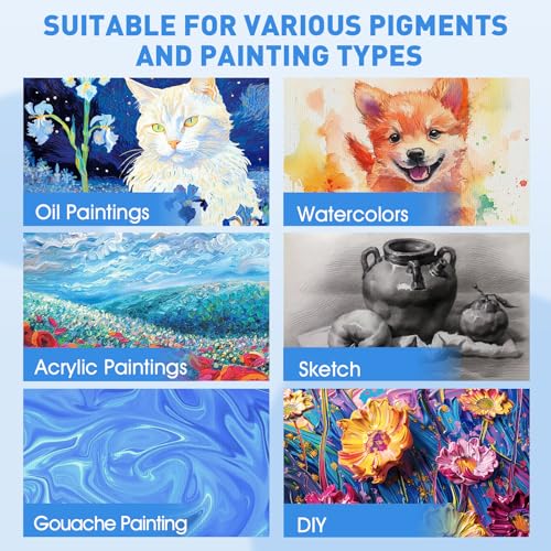 FUMILE Canvas for Painting 30x40, 4 Pack Large Stretched Canvas for Painting-5/8 in Profile Primed White Blank Painting Canvas Value Pack for Oil & Acrylic Paint by FUMILE - Image 5