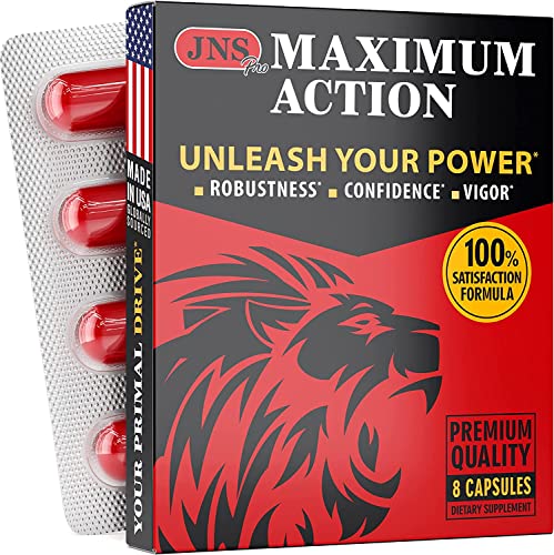 Jns Pro Natural Vitamins For Men - Made In Usa - Horny Goat Weed For Men - 8 Capsules #TOP2
