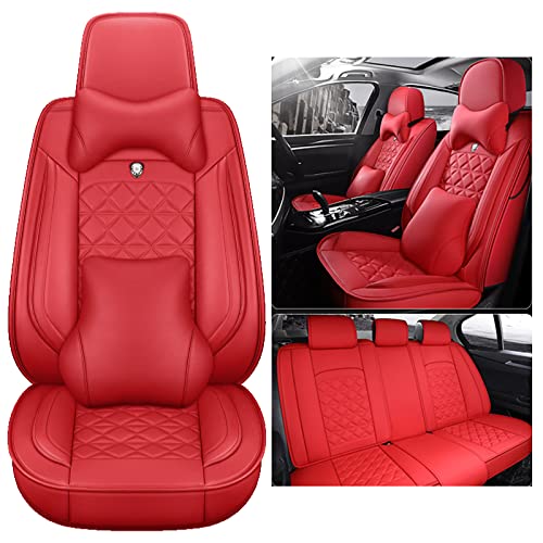 Piacere visivo: un set completo di coprisedile universale auto conferisce un aspetto lussuoso agli interni della tua auto e riceverai molti complimenti. Incluso: 2 coprisedili anteriori + 3 coprisedili posteriori
