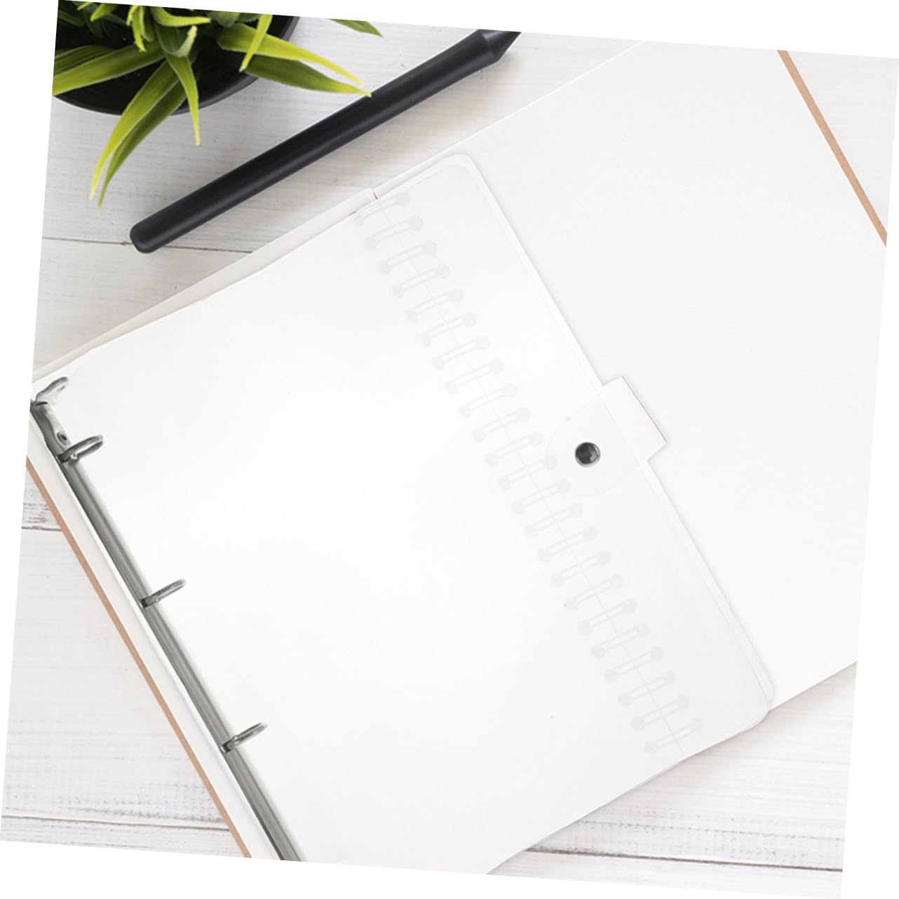 3 Stück Transparenter Ringbuchordner mit System Multifunktionale Dokumentenmappe zur Ordnerorganisation Leichter Robuster File Organizer für Büro und Schule