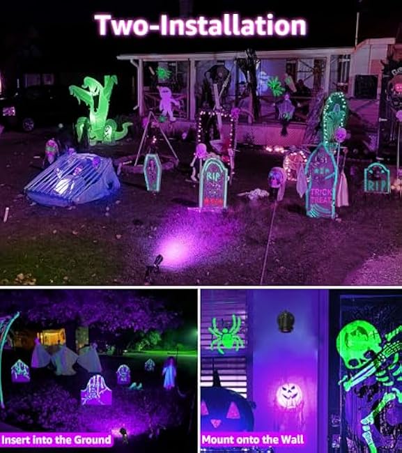 SUNVIE LED Black Lights Outdoor Blacklight Waterproof Black Light Spotlight 10W Outdoor Spotlight 120V Halloween Lights Outdoor Black Light for Glow Party Fluorescent Body Painting, 1 Pack