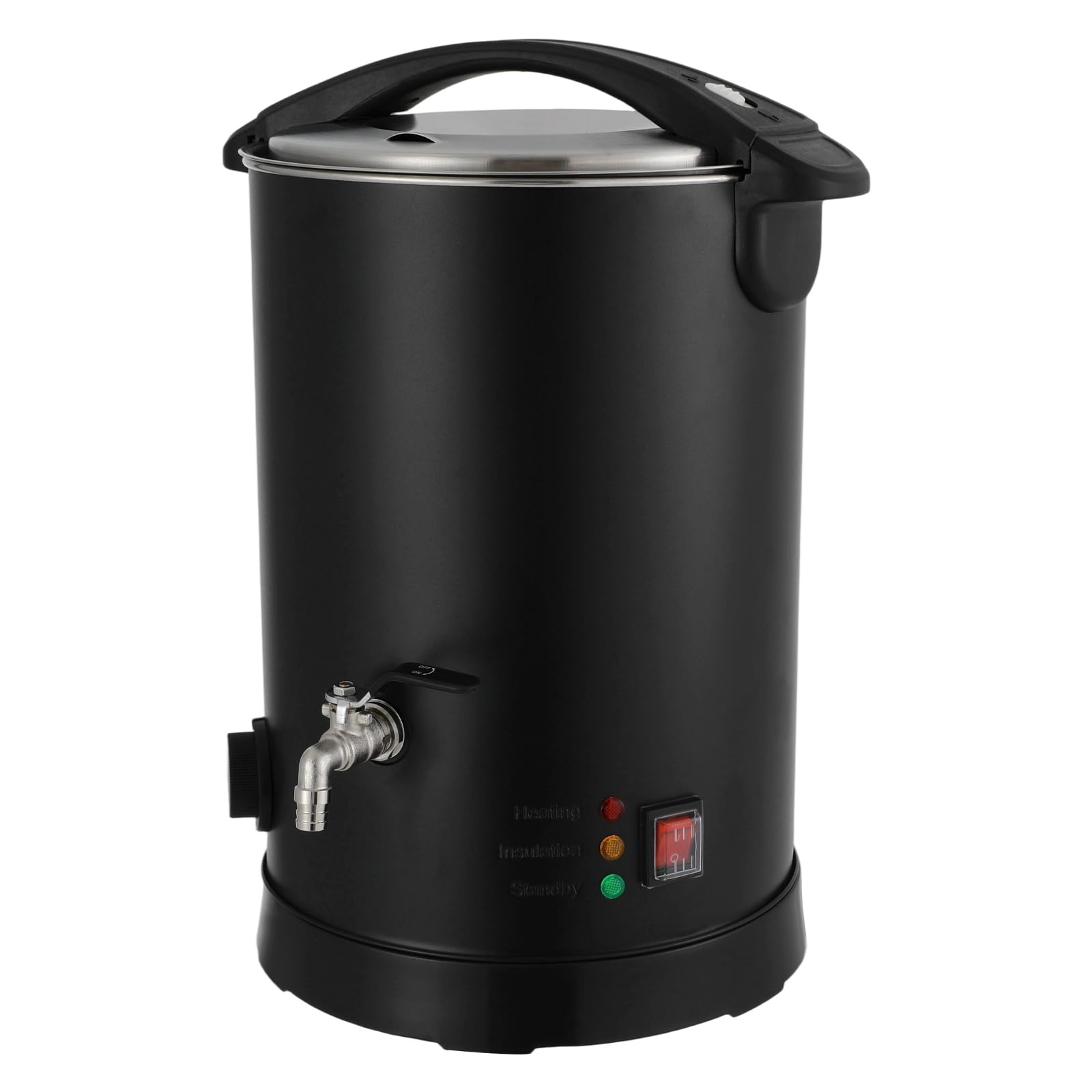 GIDRLL Urządzenie do topienia wosku do produkcji świec, 1100 W, elektryczny garnek do topienia wosku ze stali nierdzewnej, z regulatorem temperatury (0-100°C), szybkie nagrzewanie, nieprzywierająca