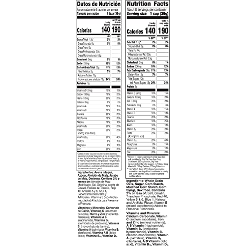 Lucky Charms Gluten Free Cereal with Marshmallows, Kids Breakfast Cereal with Whole Grain Oats, 10.5 OZ (Pack of 3)