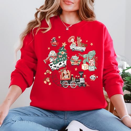 Christmas Graphic To Infinity and Beyond Sweatshirt, Merry Christmas Disneyland Tee, Family Matching Christmas Pajamas, Cute Xmas Disneyworld Sweater, Christmas Tree Hoodie, Christmas Party Crewneck2