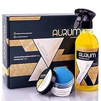 Aurum-Performance® Auto Reinigungsknete Set mit 500ml Gleitmittel - Autolack Knete lackschonend & effektiv - KFZ Clay Bar Lackknete, Lackreinigungsknete, Lack Autoknete