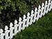 Produktbild Zaun Rasenkanten Beeteinfassung Palisade Beetumrandung Garten Rasen Zierzaun Gartenzaun weiß 2,00 m Set 4 Module