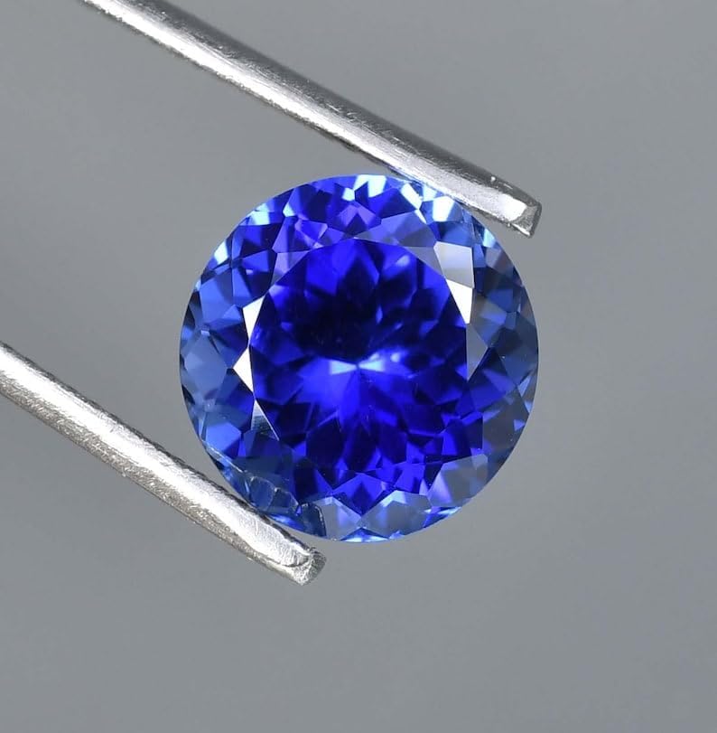 1 Pcs. Of Natural Blue Sapphire Round 19mm Faceted loose gemstone for jewelry making. (DIY, Ring, Pendant, Necklace)| GH_NAT_10386