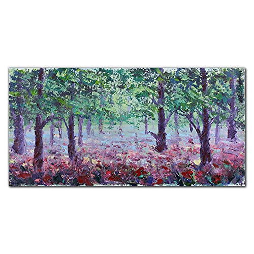 Impression sur verre 100x50cm photo murale fleurs