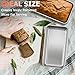 TeamFar Loaf Pans for Baking Bread, 9 × 5 Inch Stainless Steel Loaf Bread Pans Tins for Homemade Brownies, Healthy & Sturdy, Oven & Dishwasher Safe - Set of 2