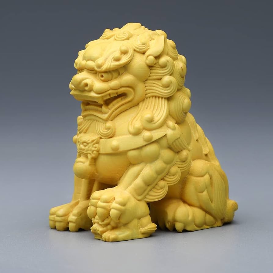Amazon.co.jp: 神棚 神具用 獅子狛犬 6cm 木製 こま犬 風水の