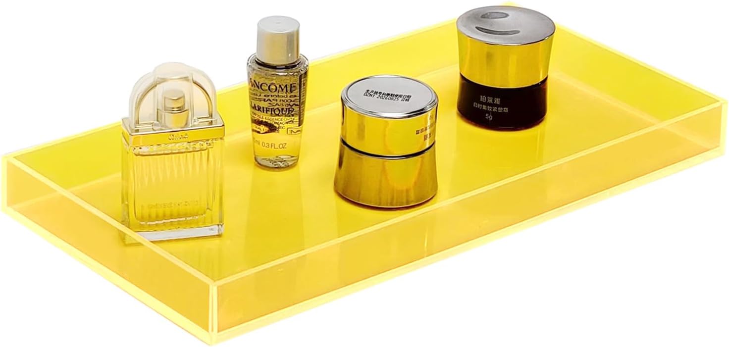 ROYALITA Acrylic Tray for Countertop, Guest Towel Holder Tray for Bathroom image 5