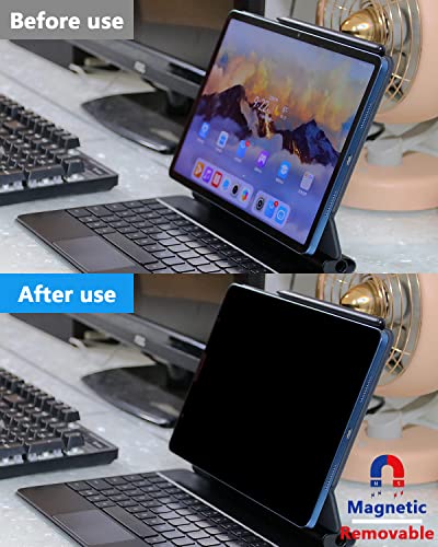 Magnetic Ipad Air 5Th 4Th & Ipad Pro 11 Inch Privacy Screen Protector, Anti Spy Privacy Filter For Apple Ipad Air 10.9" / Ipad Pro 11" Anti Blue Light Anti Glare [Landscape Privacy] #TOP3