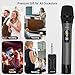Bietrun Wireless Microphone Only for Mic Input, UHF Metal Dynamic Handheld Multipurpose Mic with Rechargeable Receiver (Work 4hs), 160ft Range, for Karaoke Machine, Amplifier Speaker, Mixer, Church