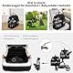 Zstar Hundewagen Hundebuggy Faltbarer Haustierwagen mit 2 Abnehmbaren Hundebox Tasche für Zwei Kleinen Hunden Katzen, Belastbarkeit bis 15 kg pro Ebene