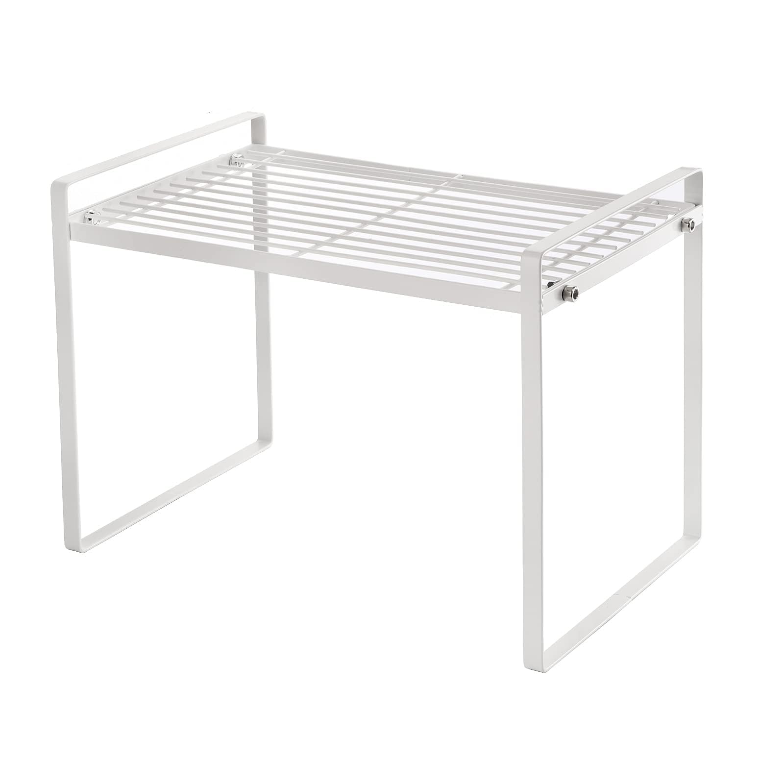 Dicunoy Kitchen Cupboard Shelf Organiser, Countertop Cupboard Stand Spice Rack, Kitchen Cabinet Shelf Organizer, Space Saving Steel Frame Organization for Desk Storage (32cm L x 20cm W x 24cm H)