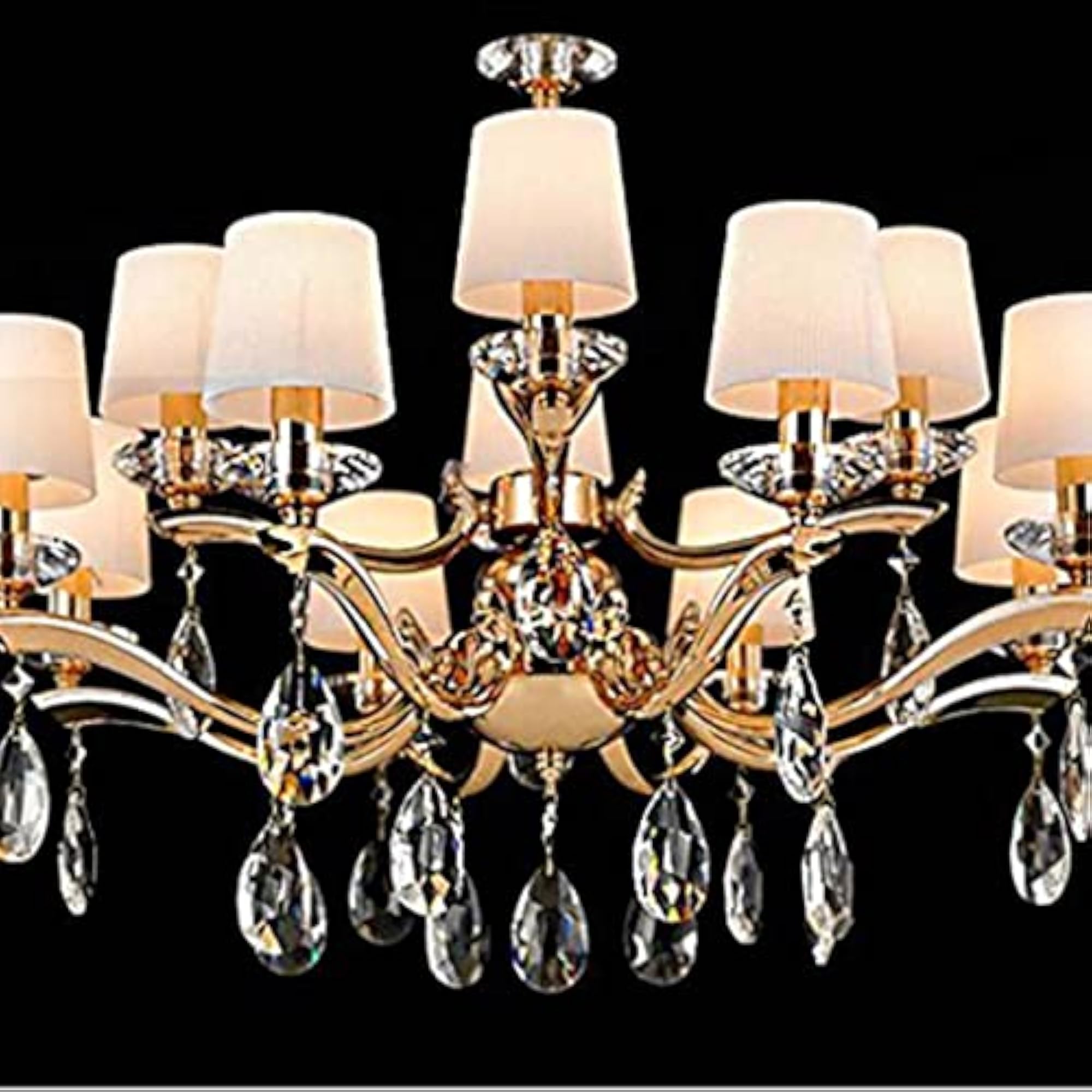 10pcs Crystal Glass Ball Chandelier Prisms Teardrop Pendants